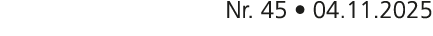 Nr. 45 • 04.11.2025