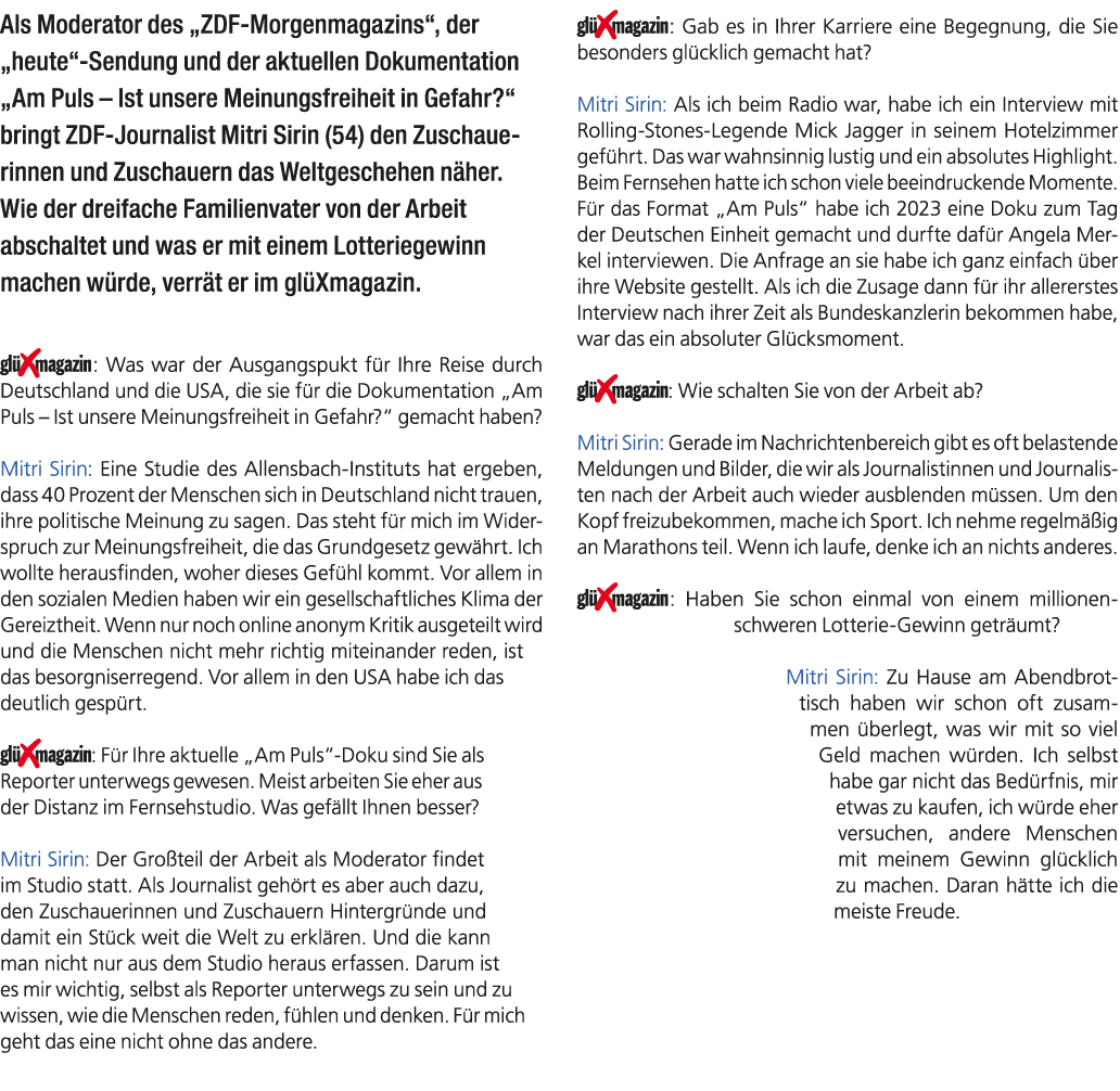 Als Moderator des „ZDF Morgenmagazins“, der „heute“ Sendung und der aktuellen Dokumentation „Am Puls – Ist unsere Mei...