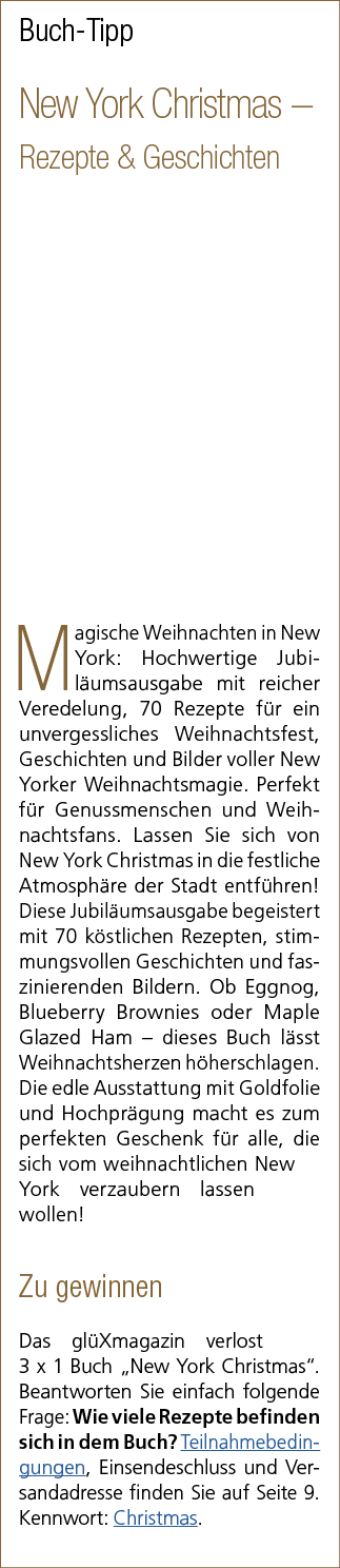 Buch Tipp New York Christmas – Rezepte & Geschichten Magische Weihnachten in New York: Hochwertige Jubil umsausgabe m...