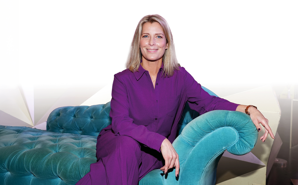 Valerie Niehaus bei der Verleihung der Blauen Blume am 14.02.2024 im The Reed am Alexanderplatz in Berlin.