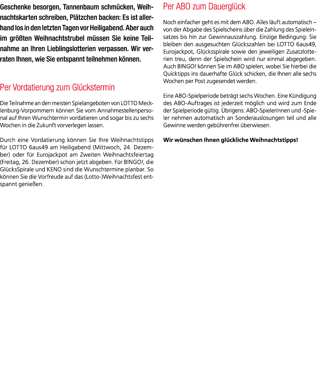 Geschenke besorgen, Tannenbaum schm cken, Weihnachtskarten schreiben, Pl tzchen backen: Es ist allerhand los in den l...