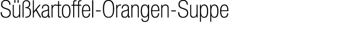 S kartoffel Orangen Suppe 