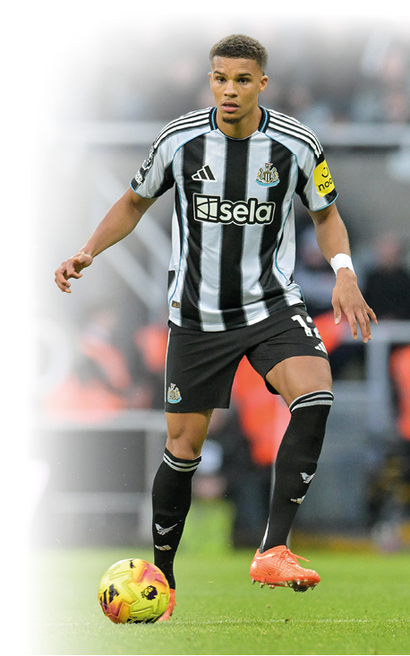 Malick Thiaw of Newcastle United plays during the Premier League match between Newcastle United and Burnley at St. James's Park in Newcastle, United Kingdom, on December 6, 2025. (Photo by Scott Llewellyn/MI News/NurPhoto)