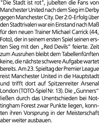 \“Die Stadt ist rot\", jubelten die Fans von Manchester United nach dem Sieg im Derby gegen Manchester City. Der 2:0 ...