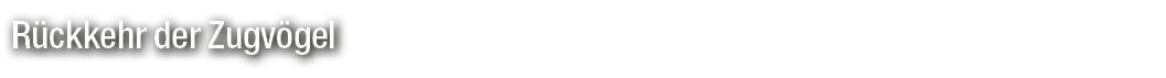 R ckkehr der Zugv gel