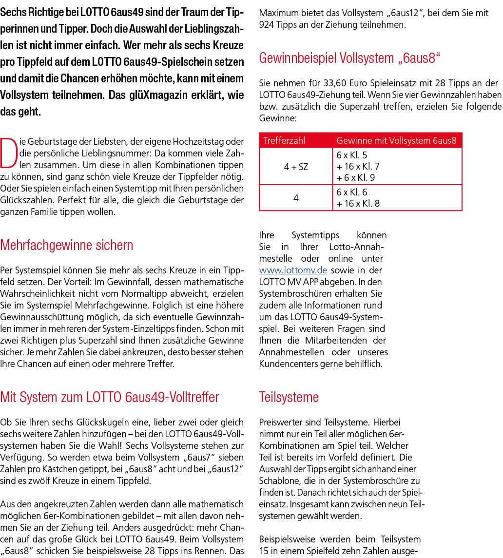 Sechs Richtige bei LOTTO 6aus49 sind der Traum der Tipperinnen und Tipper. Doch die Auswahl der Lieblingszahlen ist n...