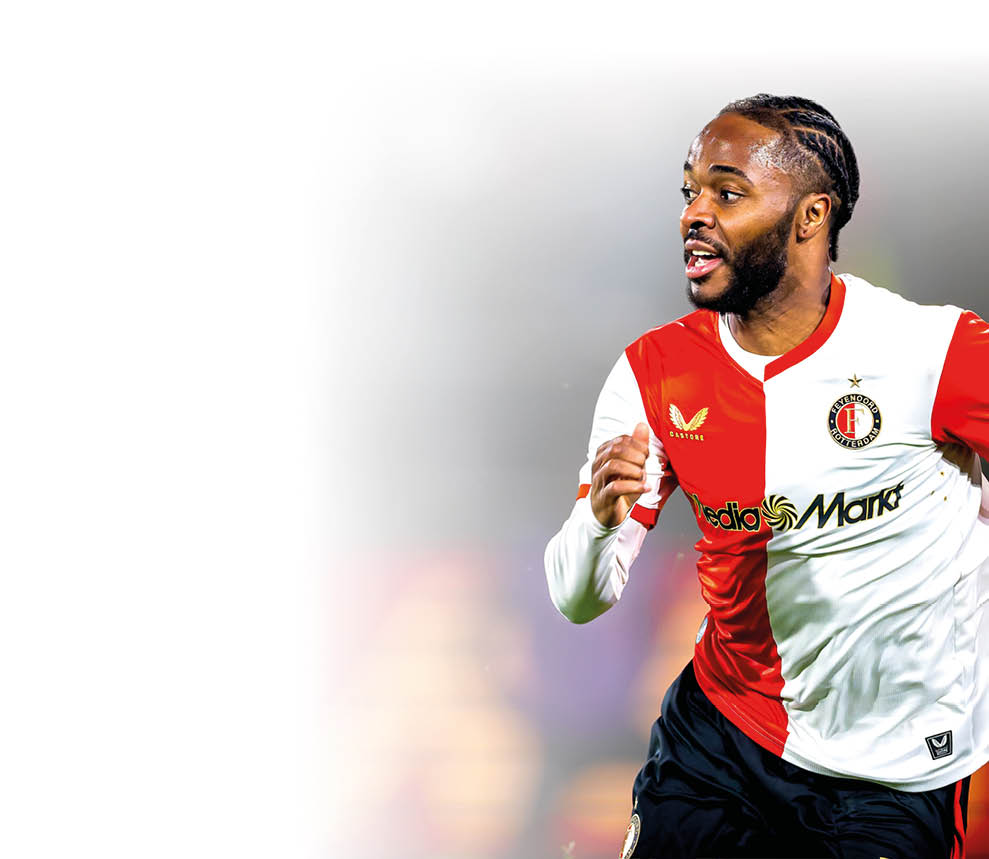 SC Feyenoord Rotterdam forwarder Raheem Sterling during the match SC Feyenoord Rotterdam vs SC Telstar at the Stadium De Kuip for the Dutch Vriendenloterij Eredivisie season 2025-2026 in ROTTERDAM, Netherlands on 22/02/2026, (Photo by Marcel van Dorst / EYE4IMAGES/DeFodi Images)