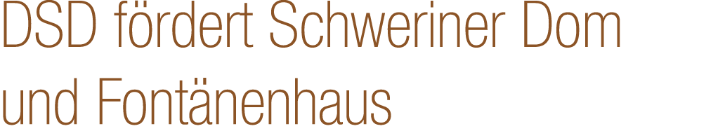 DSD f rdert Schweriner Dom und Font nenhaus