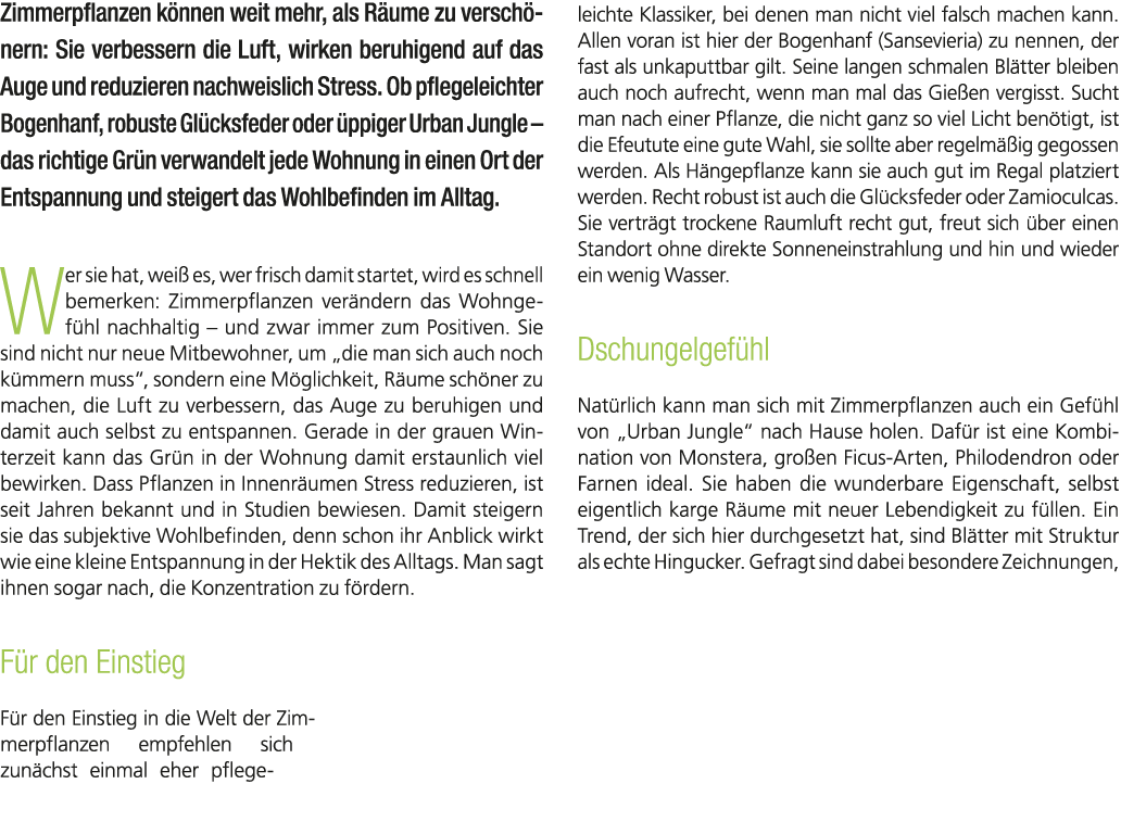 Zimmerpflanzen k nnen weit mehr, als R ume zu versch nern: Sie verbessern die Luft, wirken beruhigend auf das Auge un...
