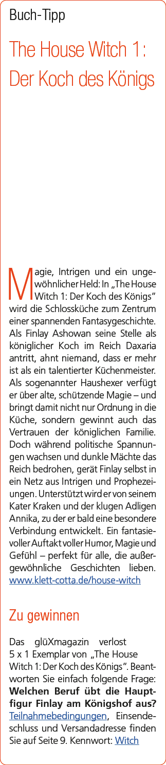 Buch Tipp The House Witch 1: Der Koch des K nigs Magie, Intrigen und ein ungew hnlicher Held: In „The House Witch 1: ...