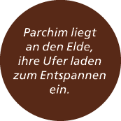 Parchim liegt an den Elde, ihre Ufer laden zum Entspannen ein.