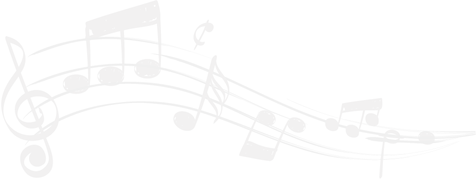 Schwungvolle schwarze Noten und Violinschl ssel auf geschwungenen Notenlinien symbolisieren Musik. Beschreibung von KI generiert