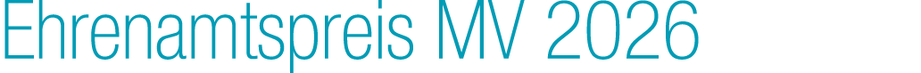 Ehrenamtspreis MV 2026