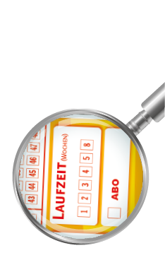 silver magnifier with checkered background showing transparency effect