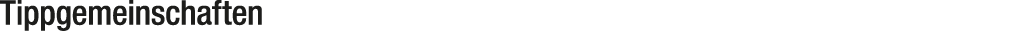 Tippgemeinschaften