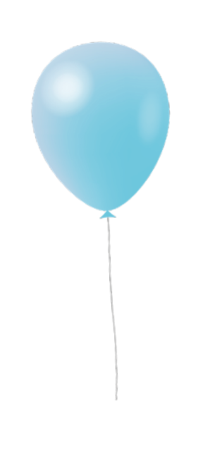 Elf bunte Luftballons in verschiedenen Farben sind nebeneinander in einer Reihe angeordnet. Beschreibung von KI generiert
