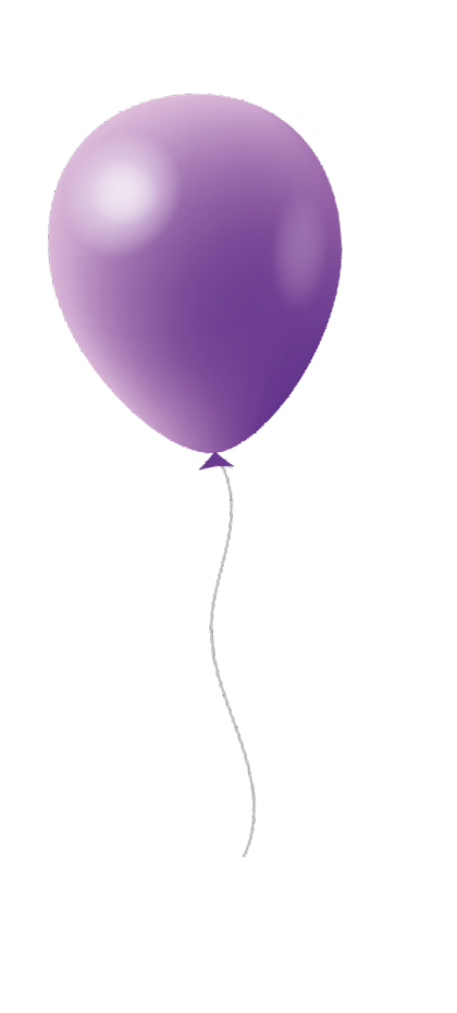 Elf bunte Luftballons in verschiedenen Farben sind nebeneinander in einer Reihe angeordnet. Beschreibung von KI generiert