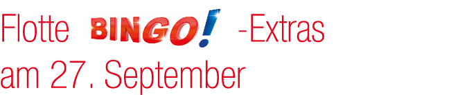 Flotte￼ Extras am 27. September